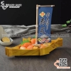 Khay sushi hình thoi vân gỗ 3 kích thước khác nhau SL130. SL131. SL132