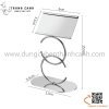 Thanh cài tên món ăn, Cây kẹp Menu Inox, Kẹp biển tên món, số bàn