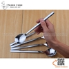 Thìa inox Hàn Quốc cán dẹt miệng tròn dài ~21cm ĐK 4cm