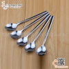 Thìa inox Hàn Quốc cán dẹt miệng tròn dài ~21cm ĐK 4cm