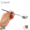 Thìa inox Hàn Quốc cán dẹt miệng tròn dài ~21cm ĐK 4cm