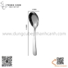 Thìa inox cong màu trắng và màu vàng, thìa súp đầu tròn inox 304 cao cấp