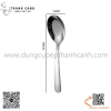 Thìa inox cong màu trắng và màu vàng, thìa súp đầu tròn inox 304 cao cấp