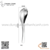 Thìa súp inox, thìa phở cán cong màu trắng,muỗng súp inox 304 cao cấp