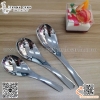 Thìa súp inox, thìa phở cán cong màu trắng,muỗng súp inox 304 cao cấp
