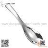 Thìa súp inox, thìa phở cán cong màu trắng,muỗng súp inox 304 cao cấp