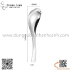 Thìa súp inox, thìa phở cán cong màu trắng,muỗng súp inox 304 cao cấp