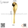 Thìa phở cong màu vàng, thìa súp inox 304 cao cấp