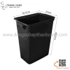 Thùng nhựa đựng rác xe đẩy sâu