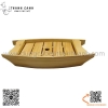 Xuồng gỗ bày gỏi cá , xuồng gỗ bày sashimi sushi