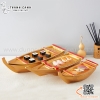 Thuyền nhựa sơn mài bày sushi, sashimi đồ ăn cao cấp [ Phong Cách Nhật Bản ]