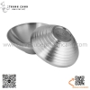 Bát Mỳ Udon inox hai lớp, Bát Ăn Mì Trộn, Tô Ăn Mì Ramen Hai Lớp MÀU INOX TRẮNG