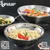 Bát Mỳ Udon inox hai lớp, Bát Ăn Mì Trộn, Tô Ăn Mì Ramen Hai Lớp MÀU INOX TRẮNG