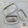 Đĩa inox Hàn Quốc, dĩa inox gà rán Hàn Quốc hình thuyền màu bạc