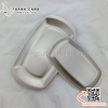Đĩa inox Hàn Quốc, dĩa inox gà rán Hàn Quốc hình thuyền màu bạc