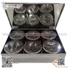 Vỏ hộp đựng lưu mẫu bằng inox 304 có 3 kích thước, Hộp đựng lưu mẫu 4,6,8 ô , Vỏ đựng lưu mẫu bằng inox