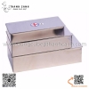 Vỏ hộp đựng lưu mẫu bằng inox 304 có 3 kích thước, Hộp đựng lưu mẫu 4,6,8 ô , Vỏ đựng lưu mẫu bằng inox