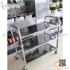 Xe đẩy dọn bàn 3 tầng inox, xe đẩy inox 3 tầng