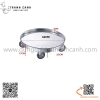 Đế chậu inox có bánh xe di chuyển, kệ để nồi có bánh xe hình tròn thông minh