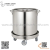 Đế chậu inox có bánh xe di chuyển, kệ để nồi có bánh xe hình tròn thông minh
