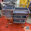 Xe đẩy dọn bàn 3 tầng, Xe dọn đồ bẩn 3 tầng cho nhà hàng khách sạn