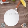 Xẻng xúc pizza cán gỗ mặt tròn bản to, tay cầm cán gỗ chống trơn trượt