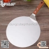 Xẻng xúc pizza cán gỗ mặt tròn bản to, tay cầm cán gỗ chống trơn trượt