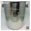 Xô inox đựng đá thân bầu 6L, xô ướp lạnh rượu vang, xô inox