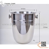 Xô inox đựng đá thân bầu 6L, xô ướp lạnh rượu vang, xô inox