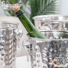 Xô inox ngâm rượu vang 2 quai dạng gò thủ công