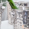 Xô inox ngâm rượu vang 2 quai dạng gò thủ công