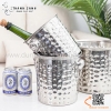 Xô inox ngâm rượu vang 2 quai dạng gò thủ công