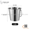 Xô đựng đá bằng inox có quai xách, xô inox có quai, xô xách đá