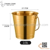 Xô Đựng Đá Inox Vàng, xô đá inox có quai màu vàng