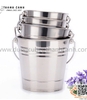 Xô đựng đá bằng inox có quai xách, xô inox có quai, xô xách đá