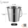 Xô đựng đá bằng inox có quai xách, xô inox có quai, xô xách đá