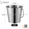 Xô đựng đá bằng inox có quai xách, xô inox có quai, xô xách đá