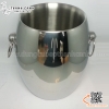 Xô ướp rượu vang kiểu Pháp, Xô inox ướp lạnh rượu vang hai lớp giữ nhiệt cao cấp INOX 304