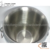 Xô ướp rượu vang kiểu Pháp, Xô inox ướp lạnh rượu vang hai lớp giữ nhiệt cao cấp INOX 304