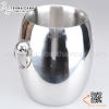 Xô ướp rượu vang kiểu Pháp, Xô inox ướp lạnh rượu vang hai lớp giữ nhiệt cao cấp INOX 304