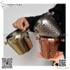 Âu inox đựng đá mini dạng gò chấm bi, xô đựng đá mini tay cầm