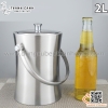 Xô ướp đá lạnh hai lớp cách nhiệt có nắp và quai xách