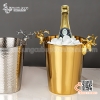 Xô ngâm rượu vang bằng inox đầu hươu vân vẩy cá mẫu mới