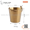 Xô đựng gà rán, khoai tây chiên, đồ ăn vặt bằng inox có quai xách hai màu sắc