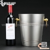 Xô ngâm rượu vang inox thân viền, khuyên tròn cao cấp