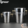 Xô ngâm rượu vang inox thân viền, khuyên tròn cao cấp