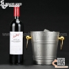 Xô ngâm rượu vang inox thân viền, khuyên tròn cao cấp