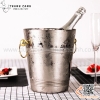 Xô ngâm rượu vang inox thân viền, khuyên tròn cao cấp
