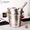 Xô ngâm rượu vang inox thân viền, khuyên tròn cao cấp
