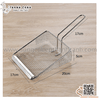Dụng cụ xúc khoai inox, Xẻng xúc khoai cán ngắn, xẻng xúc đồ chiên dạng lưới inox